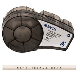 Brady Corp M21-125-C-342-YL Sleeve; BMP21 Series PermaSleeve Heat Shrink Polyolefin Wire Marking Sleeve; Black on Yellow Color; 7FT Nominal Length; Heat-Shrink Polyolefin Material; Chemical /Corrosion/Humidity/Smear/UV/Weather Resistance; Label Type; 0.235" Nominal Width; For Used W Brady Corp M21-125-C-342-YL Sleeve; BMP21 Series PermaSleeve Heat Shrink Polyolefin Wire Marking Sleeve; Black on Yellow Color; 7FT Nominal Length; Heat-Shrink Polyolefin Material; Chemical /Corrosion/Humidity/Smear/UV/Weather Resistance; Label Type; 0.235" Nominal Width; For Used W