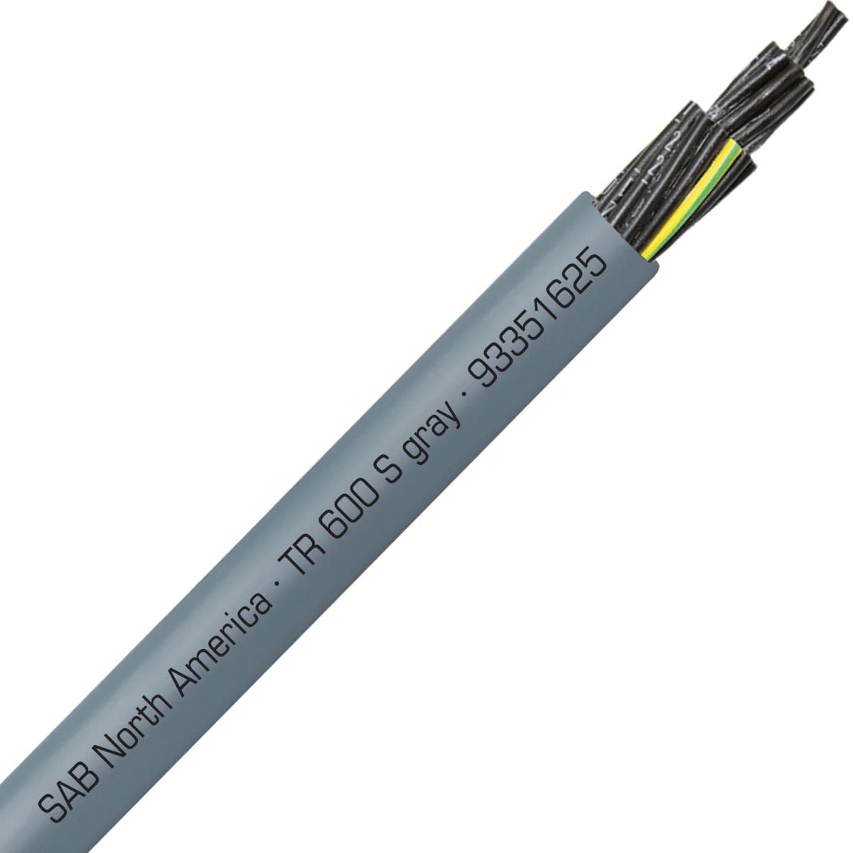 SAB 93351625 TR 600 S gray - 16 AWG/25c, oil resistant flexible exposed run tray cable, UL, CSA, WTTC, NFPA 79, CE, RoHS SAB 93351625 TR 600 S gray - 16 AWG/25c, oil resistant flexible exposed run tray cable, UL, CSA, WTTC, NFPA 79, CE, RoHS