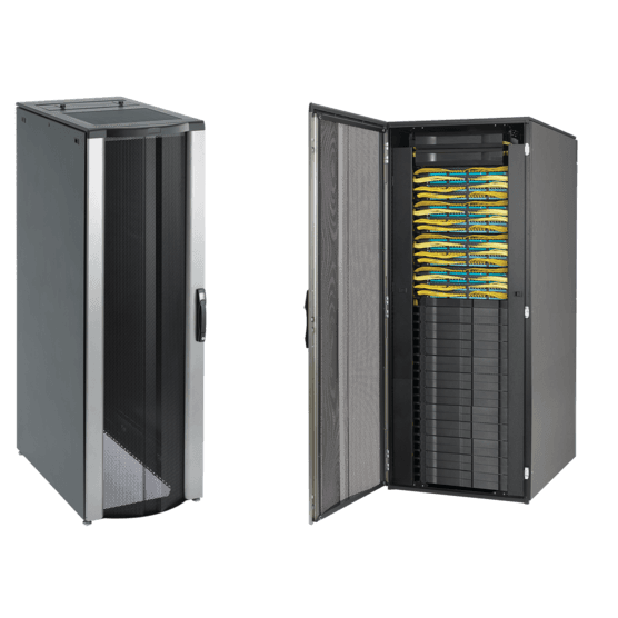 Hoffman PNC2189B ProLine ConnecTek Patch Cabinet, 2150x800x900mm, Black, Steel, With Sides Hoffman PNC2189B ProLine ConnecTek Patch Cabinet, 2150x800x900mm, Black, Steel, With Sides