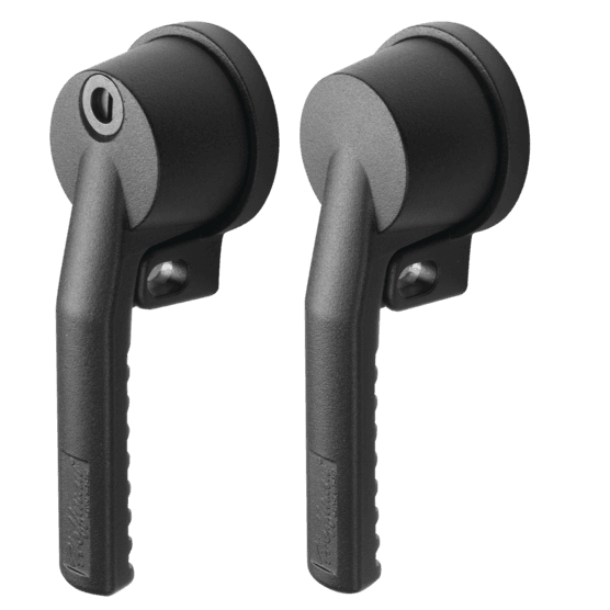 Hoffman AL55CW PowerGlide Handle, Medium, Clockwise, Black, Zinc Hoffman AL55CW PowerGlide Handle, Medium, Clockwise, Black, Zinc