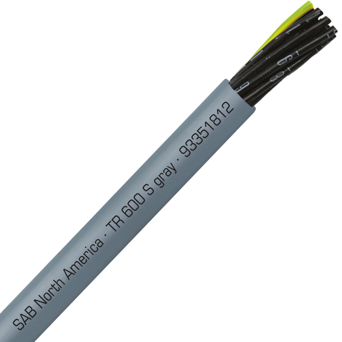 SAB 93351812 TR 600 S gray - 18 AWG/12c, oil resistant flexible exposed run tray cable, UL, CSA, WTTC, NFPA 79, CE, RoHS SAB 93351812 TR 600 S gray - 18 AWG/12c, oil resistant flexible exposed run tray cable, UL, CSA, WTTC, NFPA 79, CE, RoHS