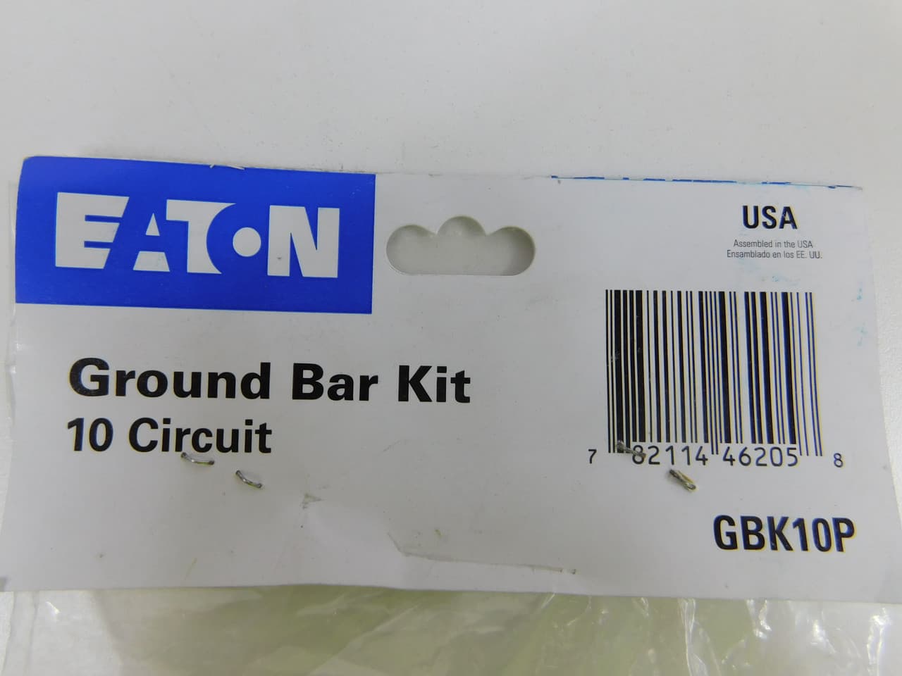 Eaton GBK10P GBK10P Eaton - Eaton CH Loadcenter and Breaker Accessories - 10 Terminal Ground Bar Kit,Ground bar kit,CH,10 terminals,Used with Type CH Loadcenters and Breakers Eaton GBK10P GBK10P Eaton - Eaton CH Loadcenter and Breaker Accessories - 10 Terminal Ground Bar Kit,Ground bar kit,CH,10 terminals,Used with Type CH Loadcenters and Breakers