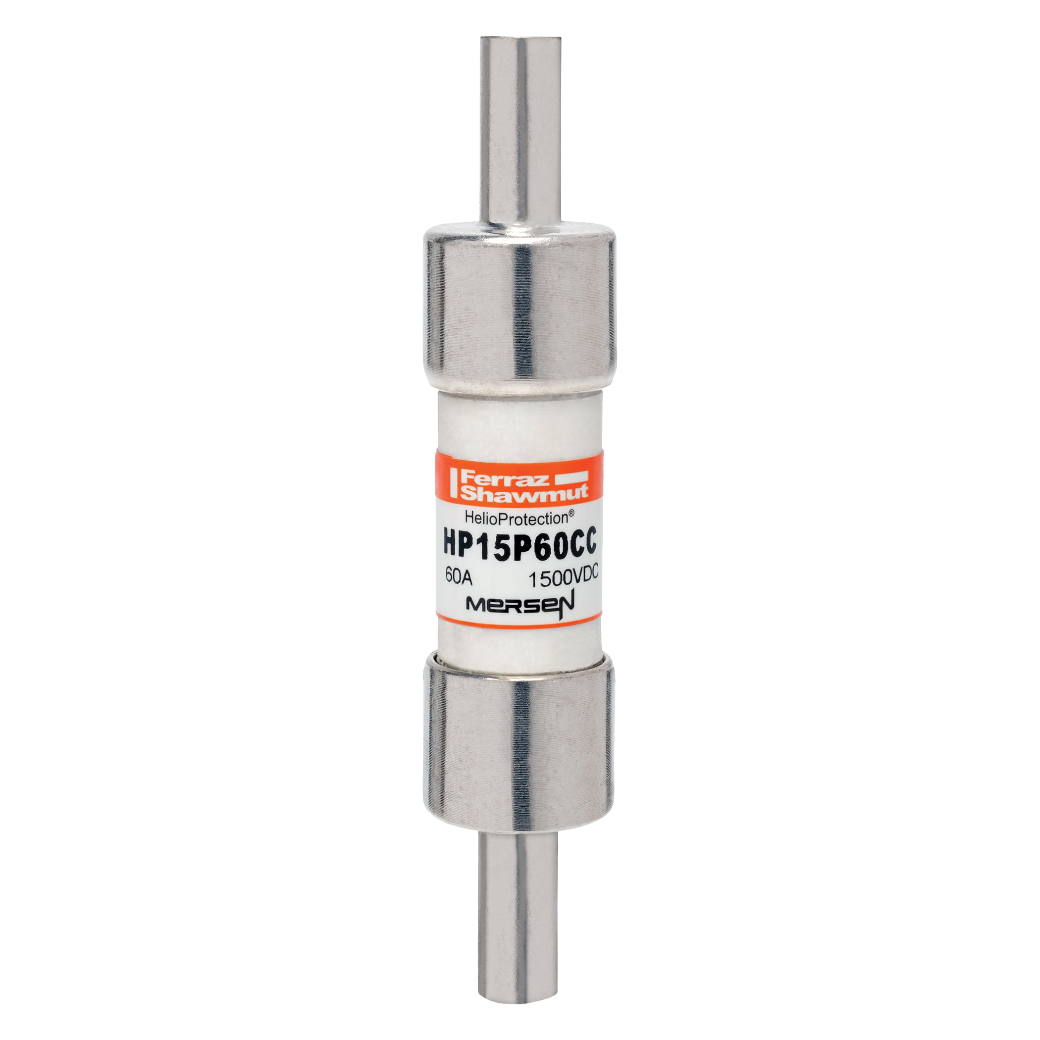 Mersen HP15P60CC HP15P60CC Mersen HelioProtection® Fuse 1500VDC 60A 20x65mm Crimp Cap Mersen HP15P60CC HP15P60CC Mersen HelioProtection® Fuse 1500VDC 60A 20x65mm Crimp Cap