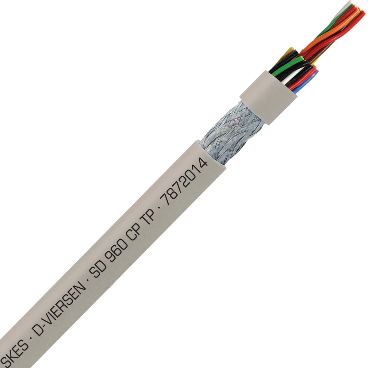 SAB 7872014 SD 960 CP TP - 20 AWG/14pr, shielded oil resistant continuous flex paired data cable, UL, CSA, CE, RoHS SAB 7872014 SD 960 CP TP - 20 AWG/14pr, shielded oil resistant continuous flex paired data cable, UL, CSA, CE, RoHS