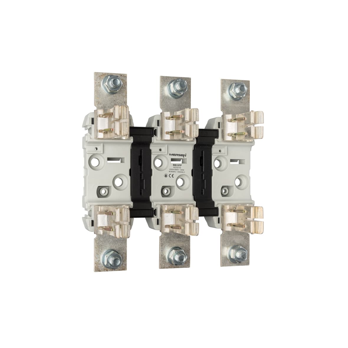 Mersen H215172 H215172 Mersen - NH plastic base Size NH3 1000VAC 1000VDC 630A 3-Pole Screw Connection Screw PP Type Mersen H215172 H215172 Mersen - NH plastic base Size NH3 1000VAC 1000VDC 630A 3-Pole Screw Connection Screw PP Type