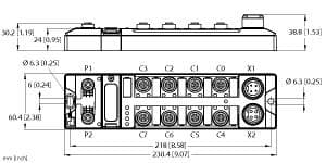 TBEN-LF-16DOP Part Image. Manufactured by Turck.