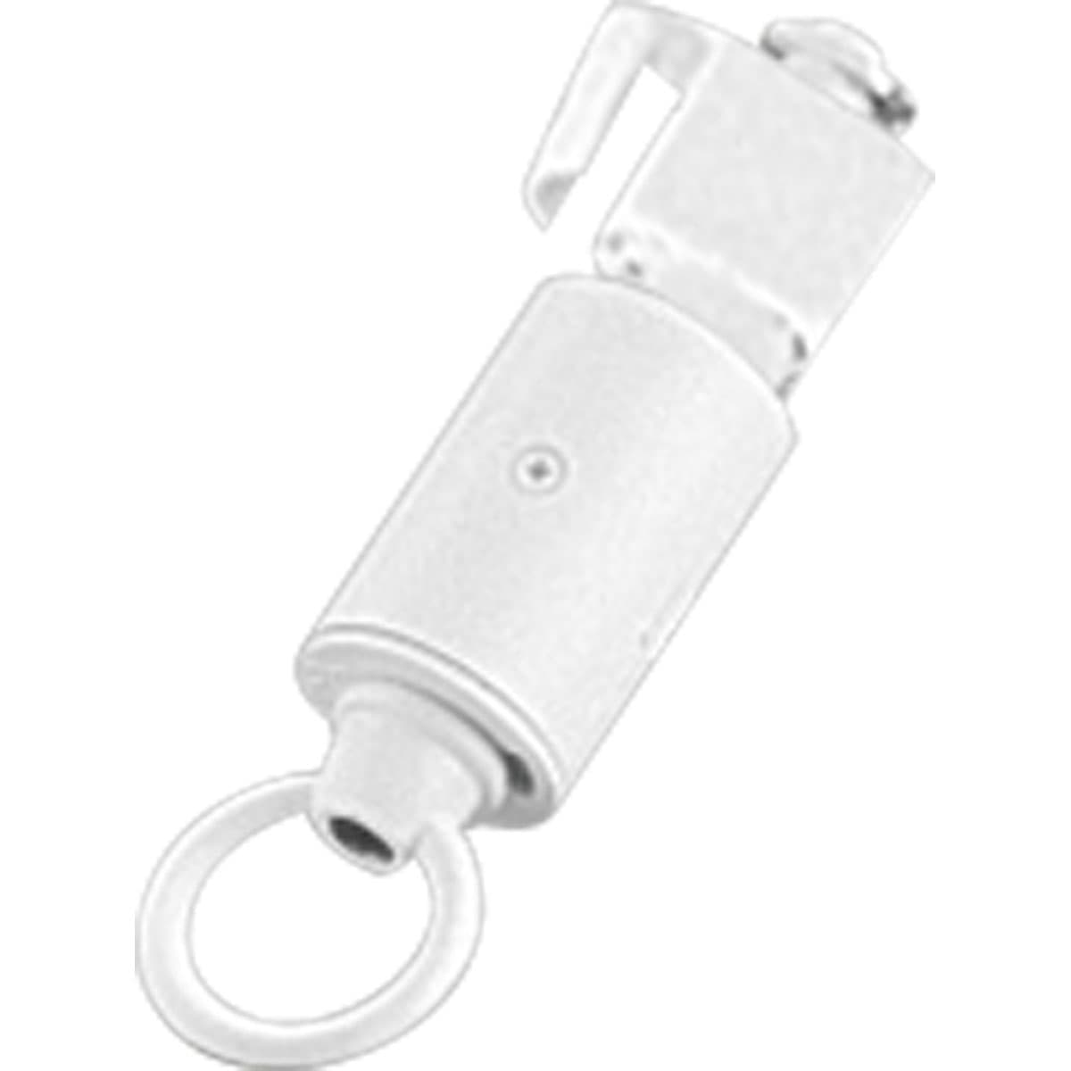 Hubbell P8727-28 Fixture adapter. Adapts cord-hung (max. wt. 10 lbs.) or chain-hung (max. wt. 25 lbs.) fixtures to Trak-1. White finish. ; Fixture Adapter from the Track Accessories collection ; Height: 4. 00 inches Width: 1. 25 inches ; Style: Traditional ; Light Type: Hubbell P8727-28 Fixture adapter. Adapts cord-hung (max. wt. 10 lbs.) or chain-hung (max. wt. 25 lbs.) fixtures to Trak-1. White finish. ; Fixture Adapter from the Track Accessories collection ; Height: 4. 00 inches Width: 1. 25 inches ; Style: Traditional ; Light Type: