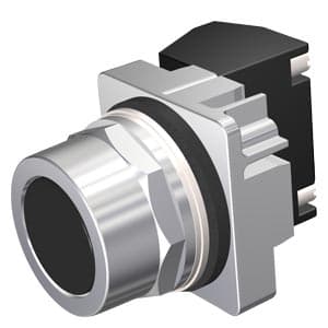 Siemens 52PM8A1A 30mm Command/52, Chrome Finish Heavy Duty,Watertight/Oiltight Complete Metal Unit Pushbutton Non-Illuminated Flush Button Plastic Cap, Black 2 Position Momentary with 1 N.O. - 1 N.C. Heavy Duty Contacts Siemens 52PM8A1A 30mm Command/52, Chrome Finish Heavy Duty,Watertight/Oiltight Complete Metal Unit Pushbutton Non-Illuminated Flush Button Plastic Cap, Black 2 Position Momentary with 1 N.O. - 1 N.C. Heavy Duty Contacts