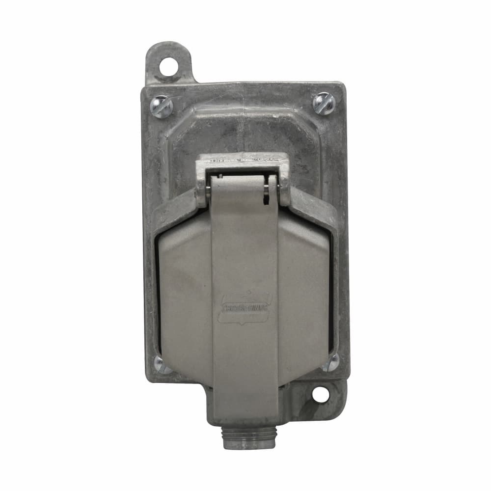 Eaton CPS732 101 Eaton Crouse-Hinds series Arktite CPS receptacle assembly, 7A/30A, Dead end, 3-wire, 4-pole, Brass contacts, 60 Hz, Style 2, 1 HP/3 HP, Copper-free alum, Single-gang, Fact seal, 1/2", Delayed action circuit breaking, 125-250 Vac/480 Vac Eaton CPS732 101 Eaton Crouse-Hinds series Arktite CPS receptacle assembly, 7A/30A, Dead end, 3-wire, 4-pole, Brass contacts, 60 Hz, Style 2, 1 HP/3 HP, Copper-free alum, Single-gang, Fact seal, 1/2", Delayed action circuit breaking, 125-250 Vac/480 Vac