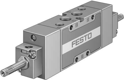 Festo 535931 solenoid valve JMFH-5-1/4-B-EX With manual overrides, without solenoid coils or sockets. Solenoid coils and sockets should be ordered separately. Valve function: 5/2 bistable, Type of actuation: electrical, Width: 32 mm, Standard nominal flow rate: 1600 l Festo 535931 solenoid valve JMFH-5-1/4-B-EX With manual overrides, without solenoid coils or sockets. Solenoid coils and sockets should be ordered separately. Valve function: 5/2 bistable, Type of actuation: electrical, Width: 32 mm, Standard nominal flow rate: 1600 l