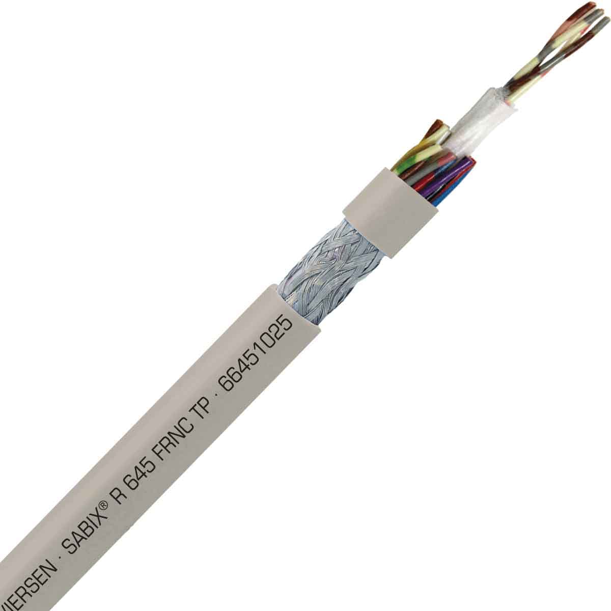 SAB 66451025 SABIX R 645 FRNC TP - 24 AWG/10pr, paired shielded halogen-free flame retardant rail data cable, CE, RoHS SAB 66451025 SABIX R 645 FRNC TP - 24 AWG/10pr, paired shielded halogen-free flame retardant rail data cable, CE, RoHS