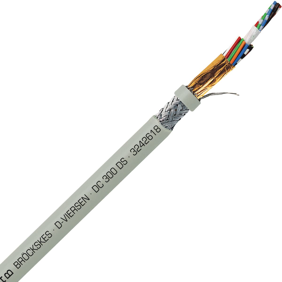 SAB 3242618 DC 300 DS - 26 AWG/18c, multi-conductor double shielded PVC signal and control cable, AWM SAB 3242618 DC 300 DS - 26 AWG/18c, multi-conductor double shielded PVC signal and control cable, AWM