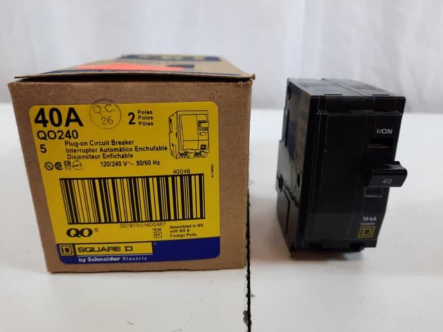 QO240 Part Image. Manufactured by Schneider Electric.