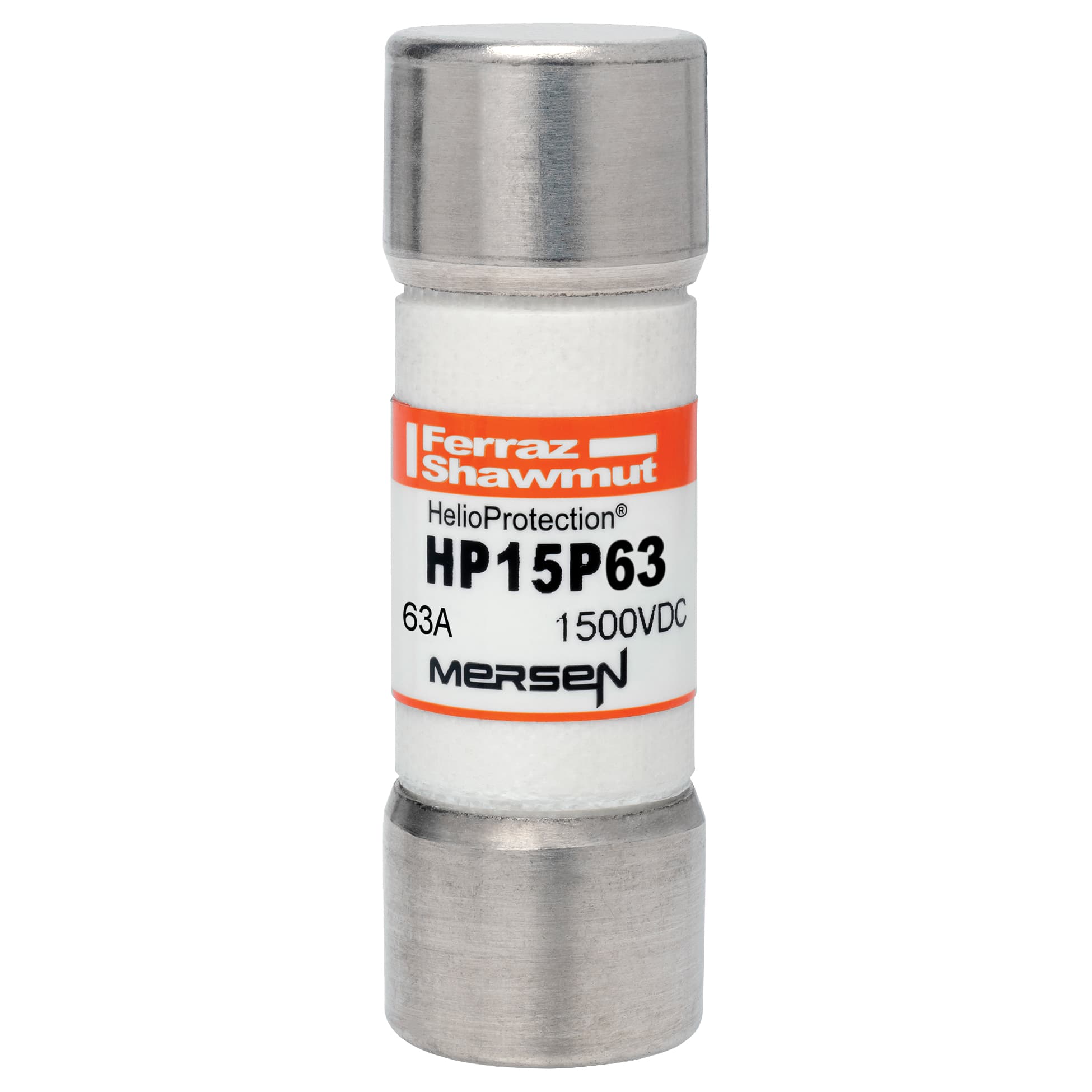 Mersen HP15P63 HP15P63 Mersen HelioProtection® Fuse 1500VDC 63A 20x65mm Mersen HP15P63 HP15P63 Mersen HelioProtection® Fuse 1500VDC 63A 20x65mm