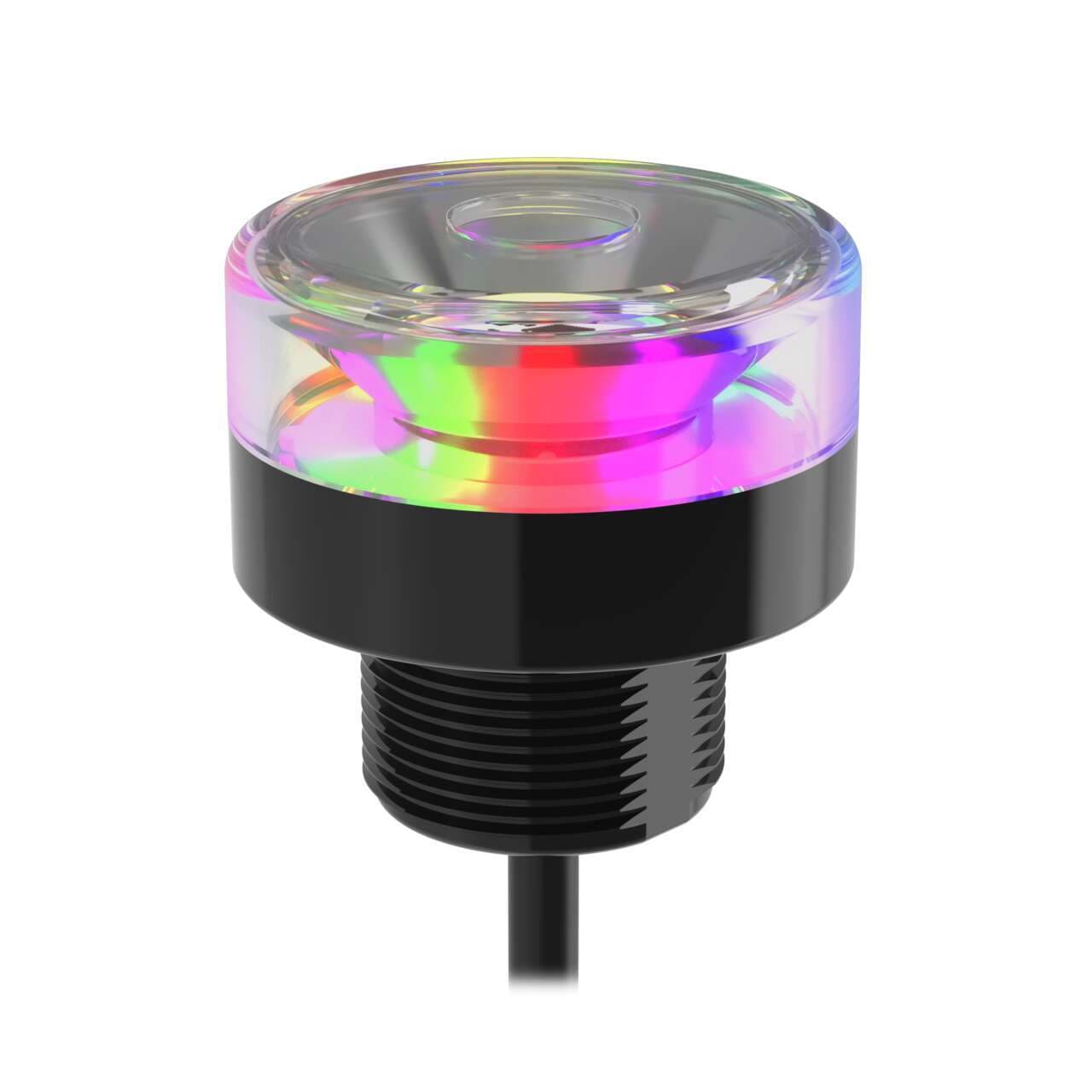Banner K50PBLKQP K50 Pro with IO-Link Series: RGB Beacon Light: Perimeter View; Voltage: 18-30 V dc; Housing: Polycarbonate; IP69K; Input: Bimodal; Colors: Multicolor; 150 mm (6 in) 4-pin M12 PVC Pigtail QD Banner K50PBLKQP K50 Pro with IO-Link Series: RGB Beacon Light: Perimeter View; Voltage: 18-30 V dc; Housing: Polycarbonate; IP69K; Input: Bimodal; Colors: Multicolor; 150 mm (6 in) 4-pin M12 PVC Pigtail QD