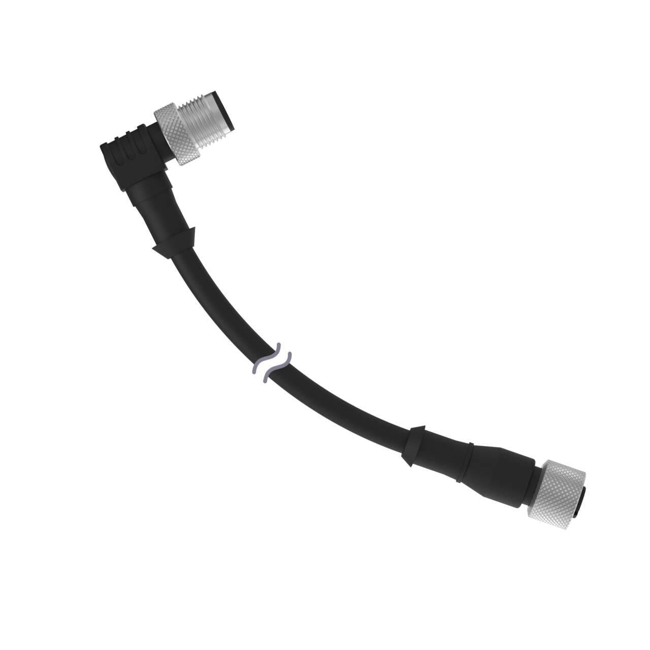 Banner MQDEC-430RS Cordset: Double Ended M12; 4-pin Straight Female; 4-pin Right-Angle Male; 9.2 m 4x22 Black PVC Jacket; Nickel-Plated Brass Coupling Nuts Banner MQDEC-430RS Cordset: Double Ended M12; 4-pin Straight Female; 4-pin Right-Angle Male; 9.2 m 4x22 Black PVC Jacket; Nickel-Plated Brass Coupling Nuts