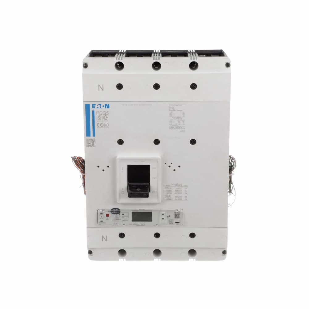 Eaton PDF54P0800D5MN PDF54P0800D5MN Eaton - Eaton Power Defense molded case circuit breaker, Globally Rated 100% UL, Frame 5, Four Pole (100% N), 800A, 100kA/480V, PXR20D ARMS LSIG w/ Modbus RTU and Relays, No Terminals Eaton PDF54P0800D5MN PDF54P0800D5MN Eaton - Eaton Power Defense molded case circuit breaker, Globally Rated 100% UL, Frame 5, Four Pole (100% N), 800A, 100kA/480V, PXR20D ARMS LSIG w/ Modbus RTU and Relays, No Terminals