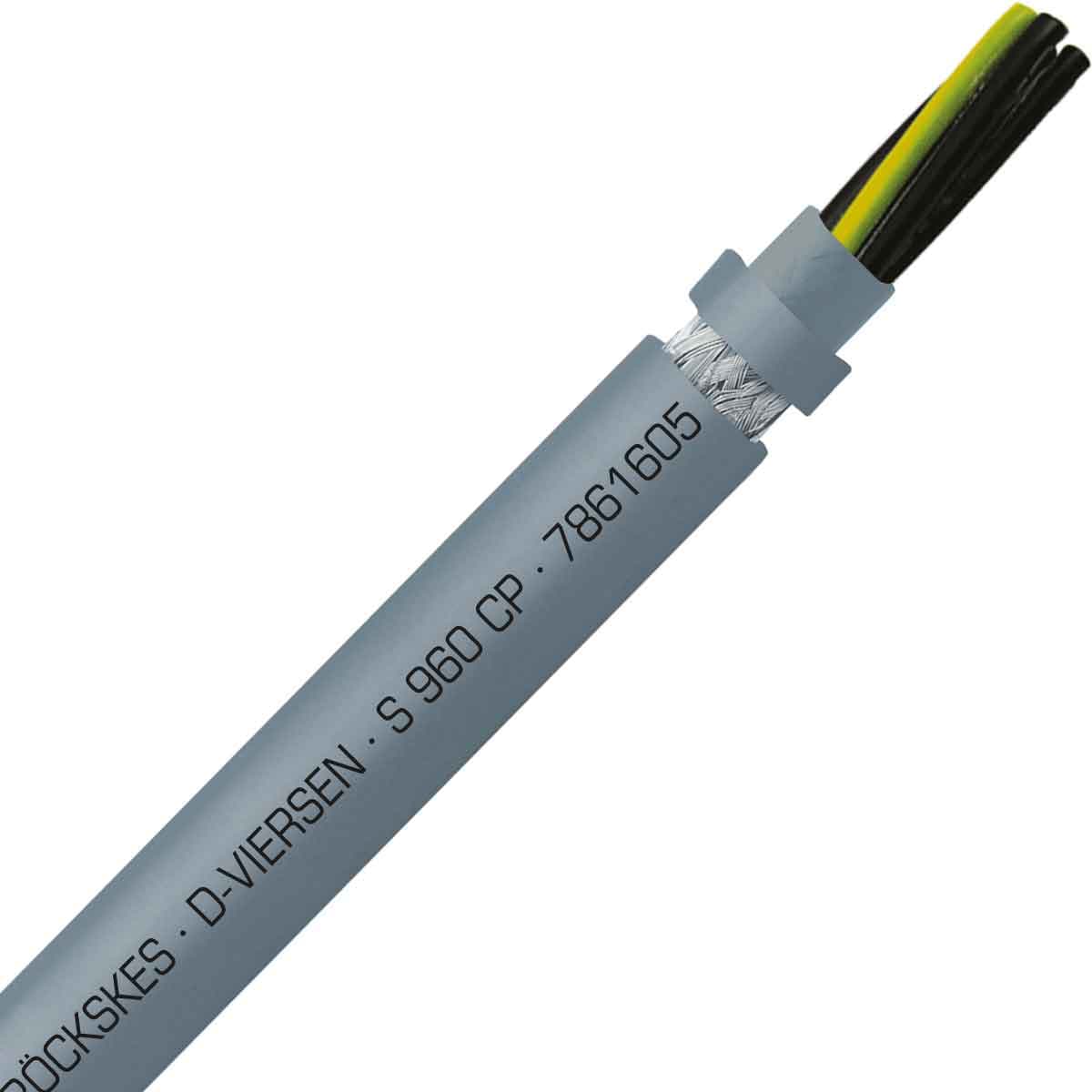 SAB 7861605 S 960 CP - 16 AWG/5c, shielded oil resistant continuous flex PUR data cable, UL, CSA, CE, RoHS SAB 7861605 S 960 CP - 16 AWG/5c, shielded oil resistant continuous flex PUR data cable, UL, CSA, CE, RoHS