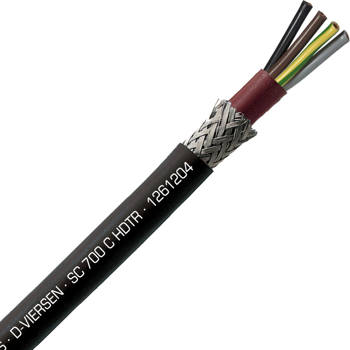 SAB 1261204 SC 700 C HDTR - 12 AWG/4c, shielded halogen-free high temperature silicone cable, UL, CSA, CE, RoHS SAB 1261204 SC 700 C HDTR - 12 AWG/4c, shielded halogen-free high temperature silicone cable, UL, CSA, CE, RoHS