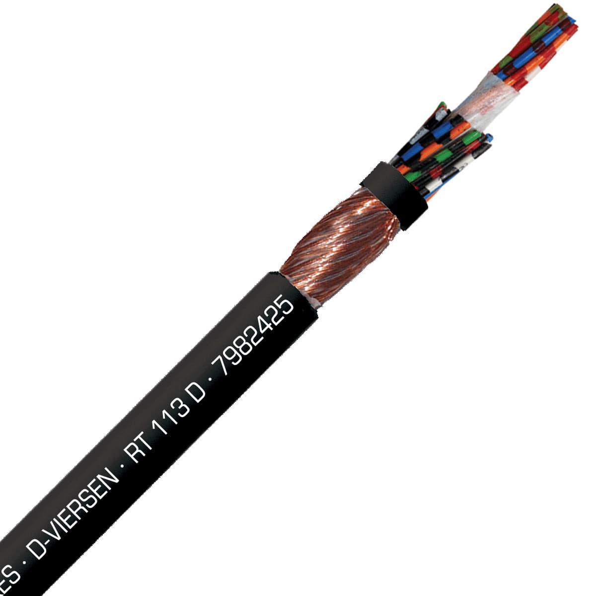 SAB 7982425 RT 113 D - 24 AWG/25c, Spiral torsional PVC cable for moderate stress, �270� torsion SAB 7982425 RT 113 D - 24 AWG/25c, Spiral torsional PVC cable for moderate stress, �270� torsion