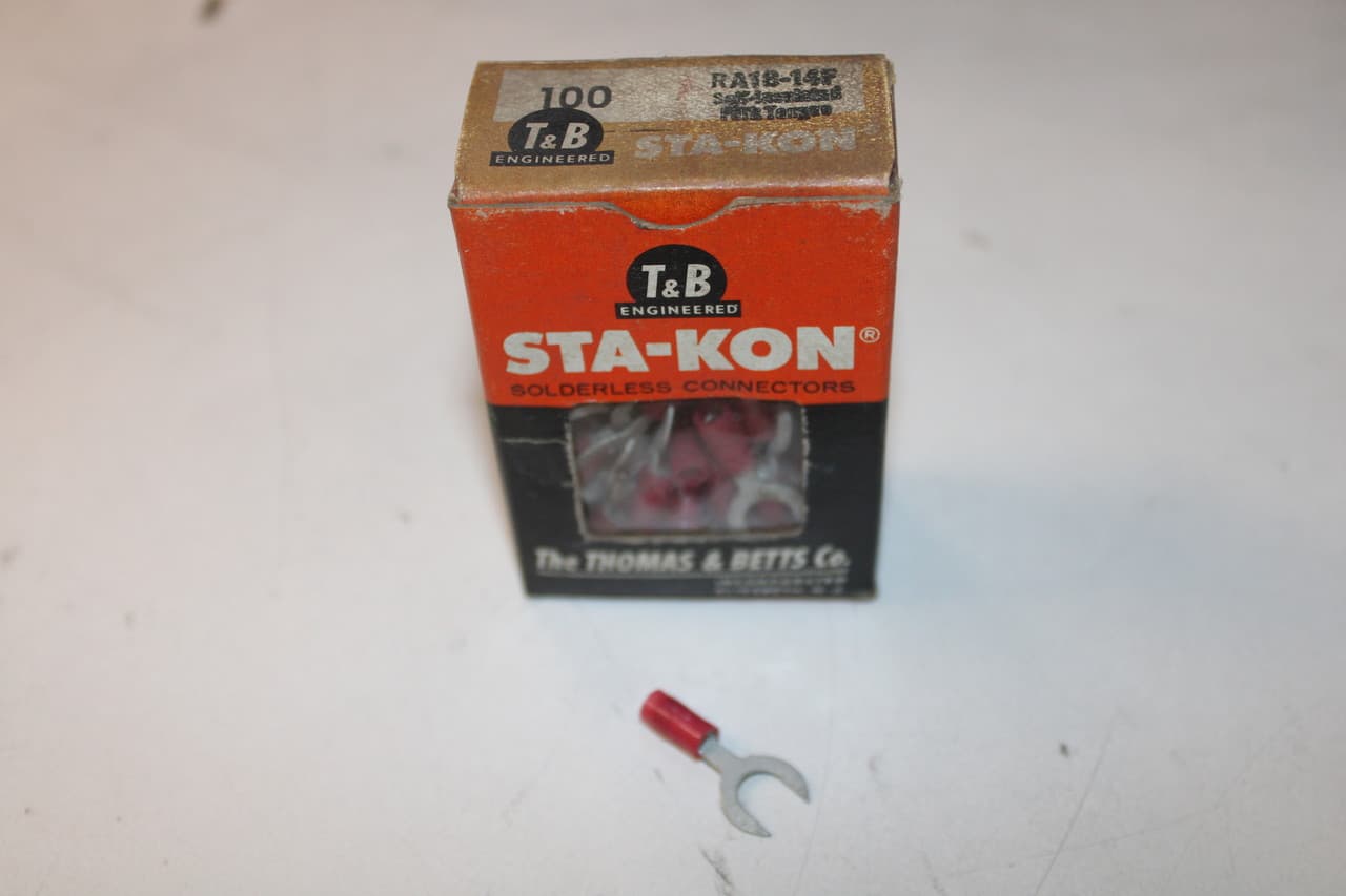 Thomas & Betts RA18-14F THOMAS & BETTS RA18-14F Other Power Distribution Contacts and Accessories BOX Thomas & Betts RA18-14F THOMAS & BETTS RA18-14F Other Power Distribution Contacts and Accessories BOX