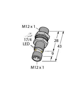 Turck BI4-M12K-AP6X-H1141 BI4-M12K-AP6X-H1141 Turck - BI4-M12K-AP6X-H1141 Inductive Sensor, With Increased Switching Distance Turck BI4-M12K-AP6X-H1141 BI4-M12K-AP6X-H1141 Turck - BI4-M12K-AP6X-H1141 Inductive Sensor, With Increased Switching Distance