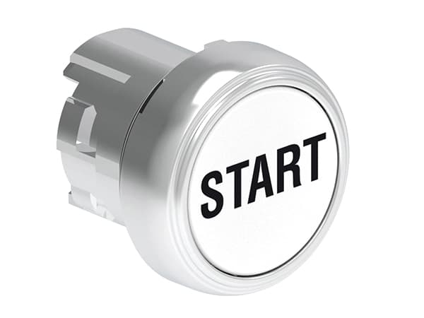 Lovato Electric LPSB1168 LPSB1168 Lovato - Pushbutton actuator, spring return, with symbol dia: 22mm Platinum series metal, flush, START/White Lovato Electric LPSB1168 LPSB1168 Lovato - Pushbutton actuator, spring return, with symbol dia: 22mm Platinum series metal, flush, START/White