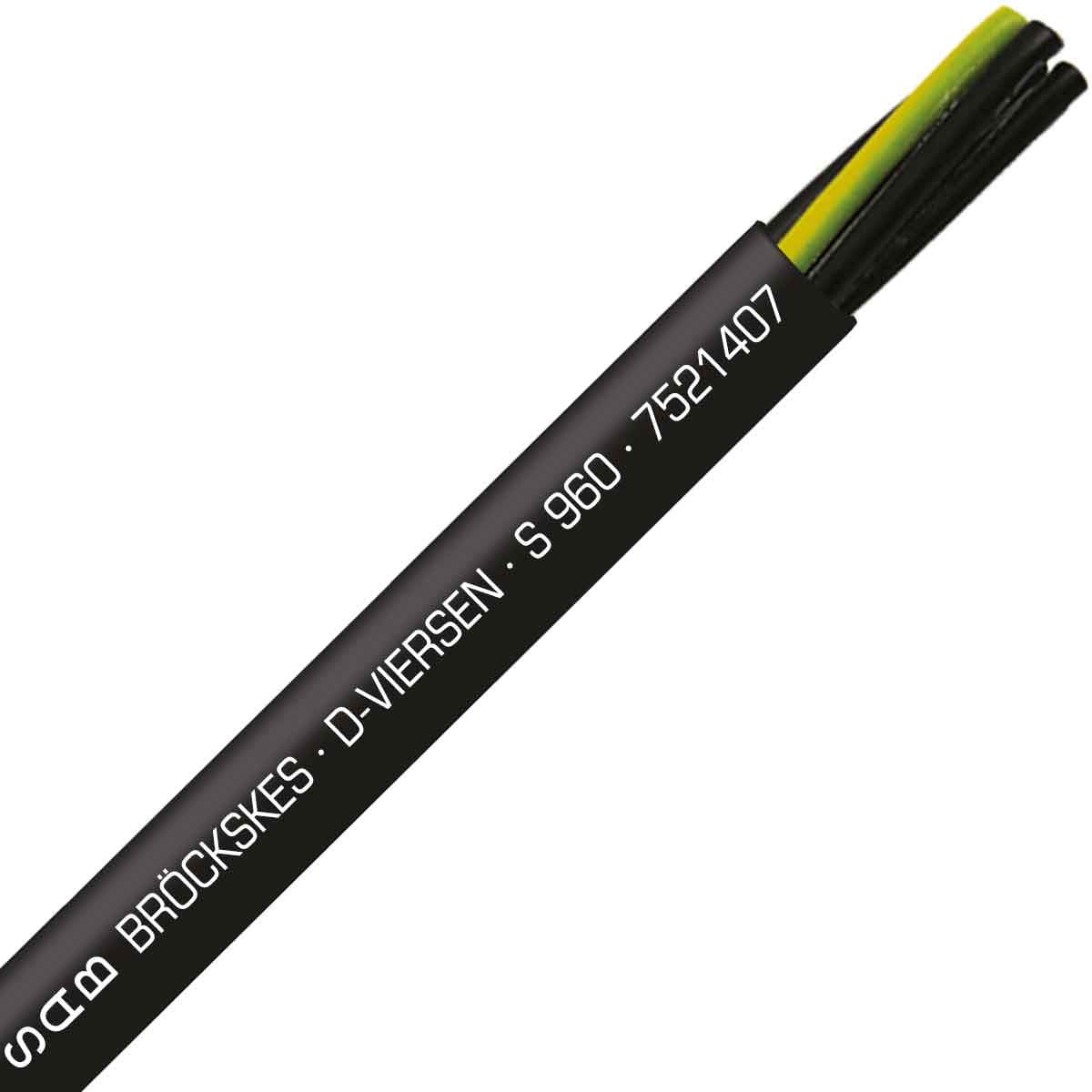 SAB 7521407 S 960 - 14 AWG/7c, oil resistant, continuous flex PVC control cable, UL, CSA, CE, RoHS SAB 7521407 S 960 - 14 AWG/7c, oil resistant, continuous flex PVC control cable, UL, CSA, CE, RoHS