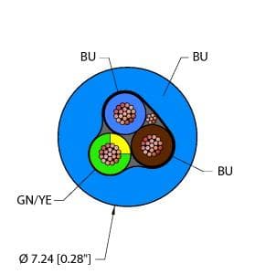 BLU,PVC,1STPDX18+1X18,ITCERDB,MS40 Part Image. Manufactured by Turck.