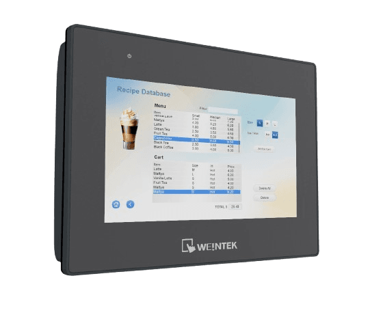 Weintek CMT2078X cMT2078X Weintek - Human Machine Interface (HMI) with 7" Display, 800 x 480 Resolution, cMTX Series - Standard HMI with 1.5GHz Quad-Core
1GB / 4GB CPU - RAM/Flash Weintek CMT2078X cMT2078X Weintek - Human Machine Interface (HMI) with 7" Display, 800 x 480 Resolution, cMTX Series - Standard HMI with 1.5GHz Quad-Core
1GB / 4GB CPU - RAM/Flash