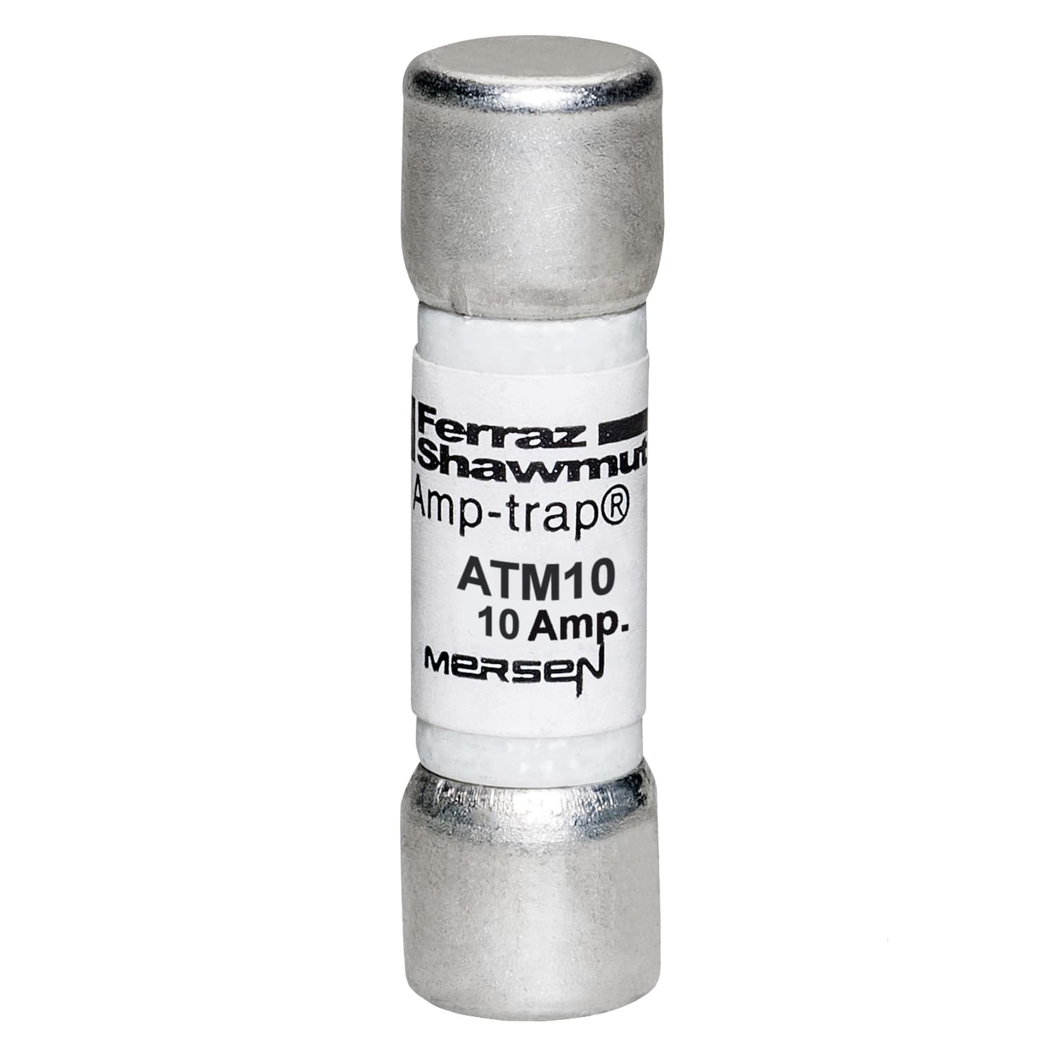 Mersen ATM10 ATM10 Mersen - Fuse ATM - Midget - Fast-Acting 600VAC 600VDC 10A Ferrule Amp-Trap® Mersen ATM10 ATM10 Mersen - Fuse ATM - Midget - Fast-Acting 600VAC 600VDC 10A Ferrule Amp-Trap®