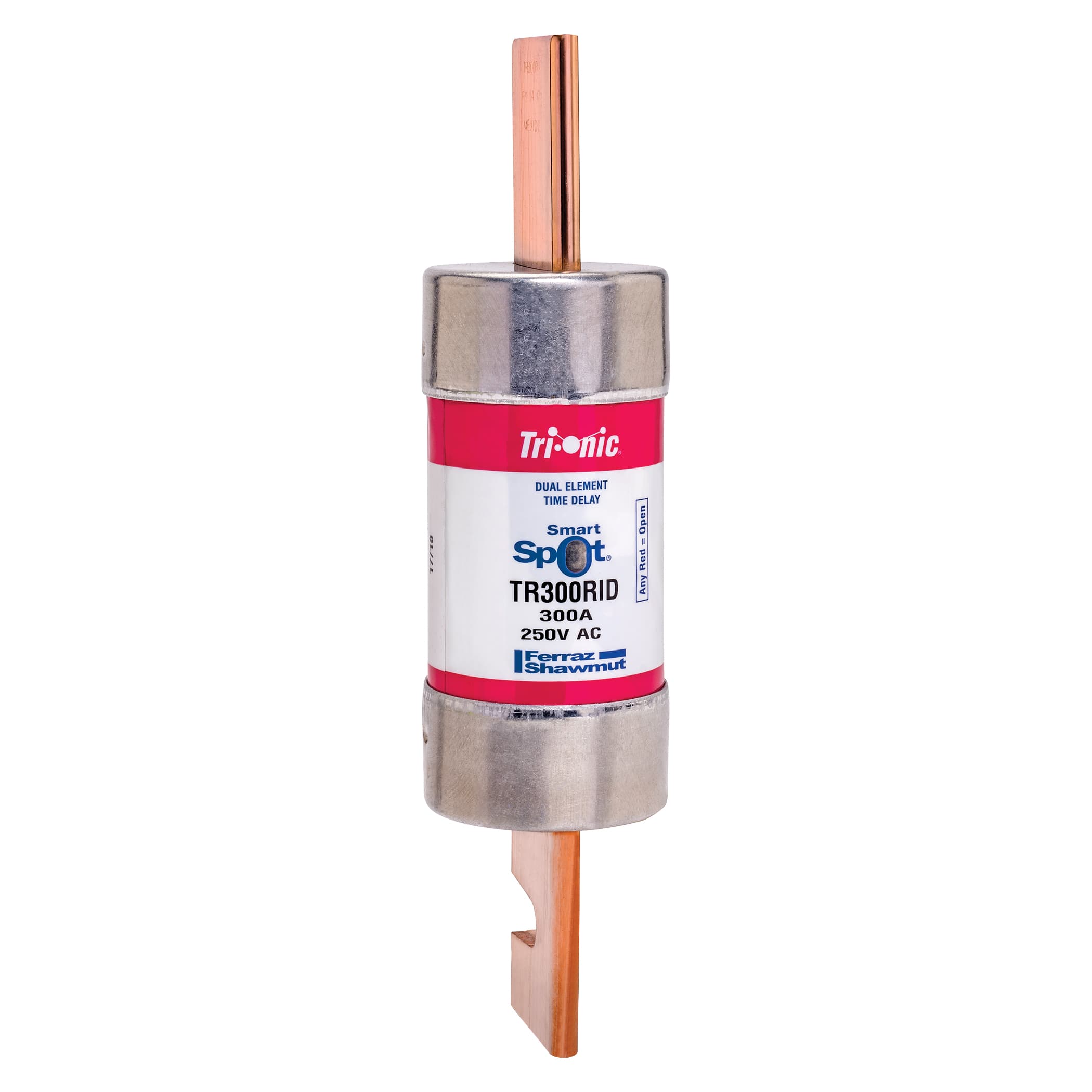 Mersen TR300RID TR300RID Mersen - Fuse TR-R - Class RK5 - Time-Delay 250VAC 250VDC 300A Blade SmartSpot® Tri-Onic® Mersen TR300RID TR300RID Mersen - Fuse TR-R - Class RK5 - Time-Delay 250VAC 250VDC 300A Blade SmartSpot® Tri-Onic®