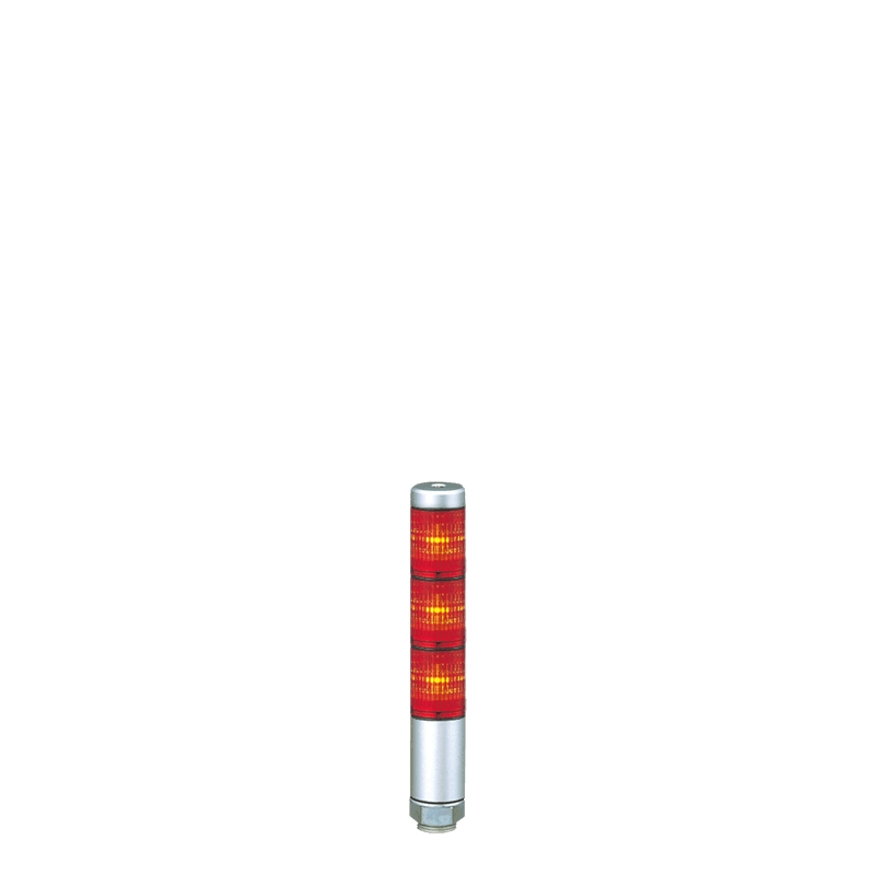 Patlite MPS-302-RRR 30mm 3-Tier LED Signal Tower, 24V AC/DC, Direct Mount, Short Silver Body, LED: Red, Red, Red Patlite MPS-302-RRR 30mm 3-Tier LED Signal Tower, 24V AC/DC, Direct Mount, Short Silver Body, LED: Red, Red, Red