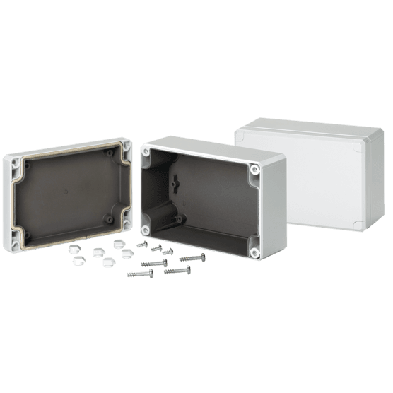 Hoffman Q1689PCEMC QLine D, EMC, Type 4X, 160x80x85mm, Polycarbonate Hoffman Q1689PCEMC QLine D, EMC, Type 4X, 160x80x85mm, Polycarbonate