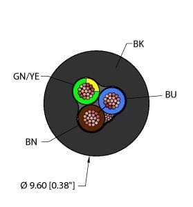 BLK,EX60,1SPDX18+1X18,TCERHL,FF Part Image. Manufactured by Turck.