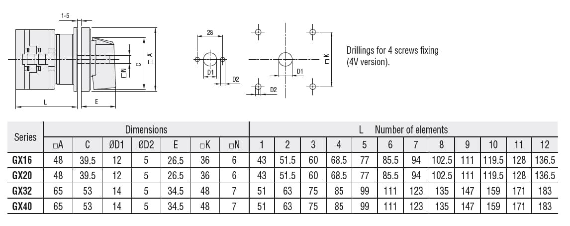 Lovato Electric GX40124U GX40124U Lovato - Rotary cam switch GX series, multi-step 0-1-2-3, 2 poles 40A, for front mounting with black handle, front plate 65X65mm Lovato Electric GX40124U GX40124U Lovato - Rotary cam switch GX series, multi-step 0-1-2-3, 2 poles 40A, for front mounting with black handle, front plate 65X65mm