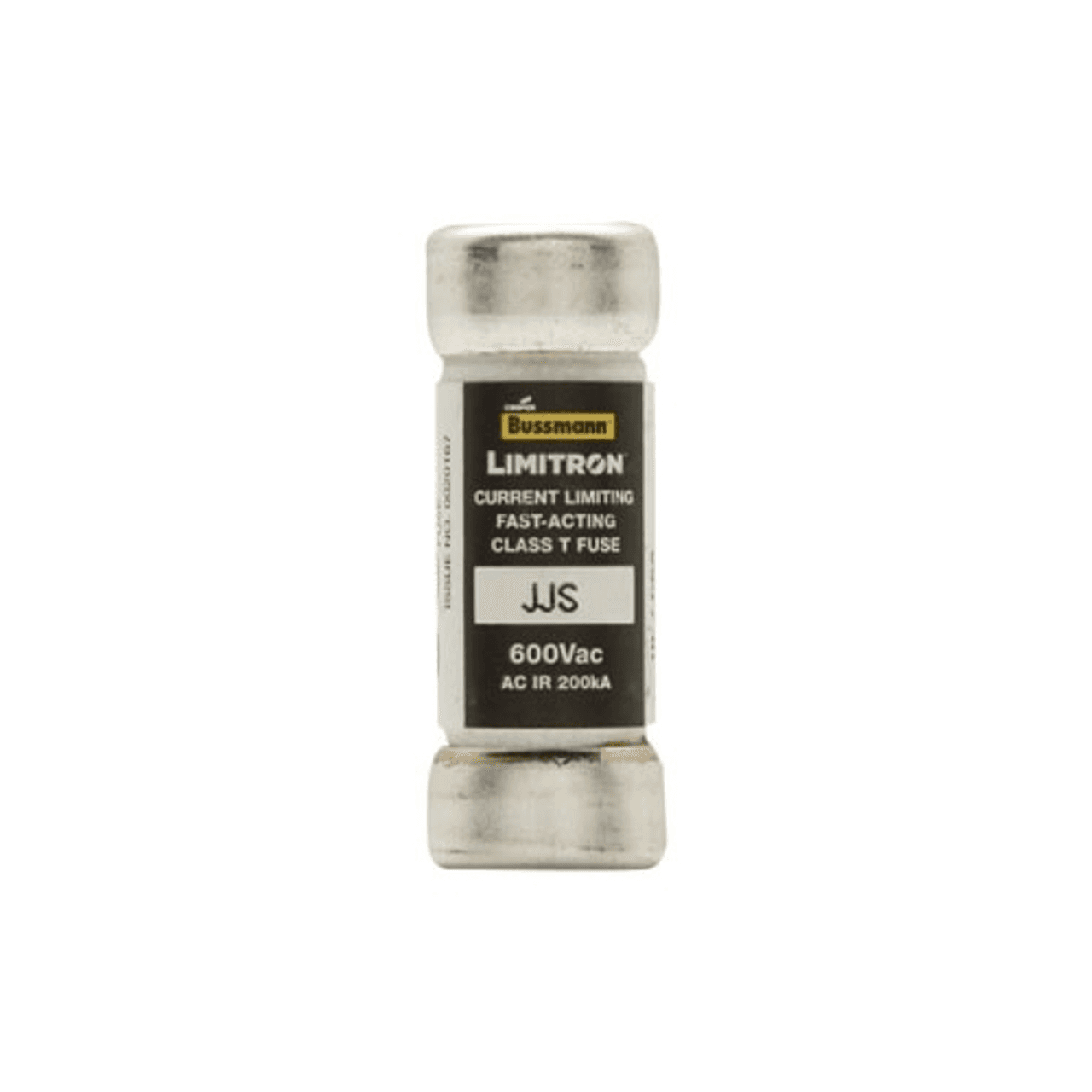 Cooper Bussmann JJS-15 JJS-15 Cooper Bussmann - Eaton Bussmann series JJS fuse, Current-limiting very fast acting fuse, Small footprint, VFD line protection, 15 A, Class T, Non-indicating, Ferrule end x ferrule end, 200 kAIC at 600 V, Standard, 10, 600 V Cooper Bussmann JJS-15 JJS-15 Cooper Bussmann - Eaton Bussmann series JJS fuse, Current-limiting very fast acting fuse, Small footprint, VFD line protection, 15 A, Class T, Non-indicating, Ferrule end x ferrule end, 200 kAIC at 600 V, Standard, 10, 600 V
