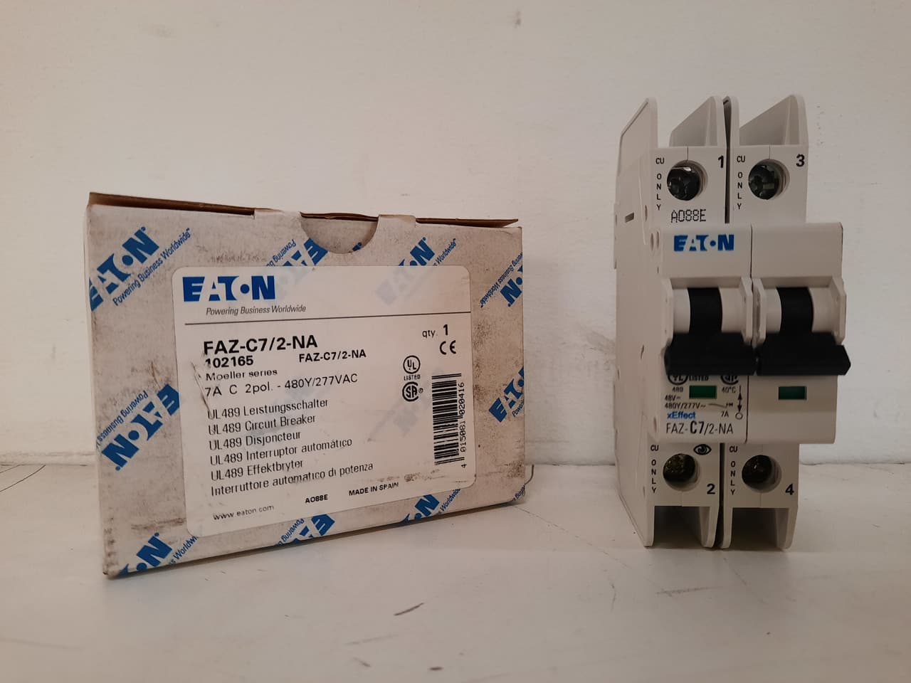 Eaton FAZ-C7/2-NA FAZ-C7/2-NA Eaton - UL 489 Industrial Miniature Circuit Breakers - Supplementary Protector Eaton FAZ-C7/2-NA FAZ-C7/2-NA Eaton - UL 489 Industrial Miniature Circuit Breakers - Supplementary Protector