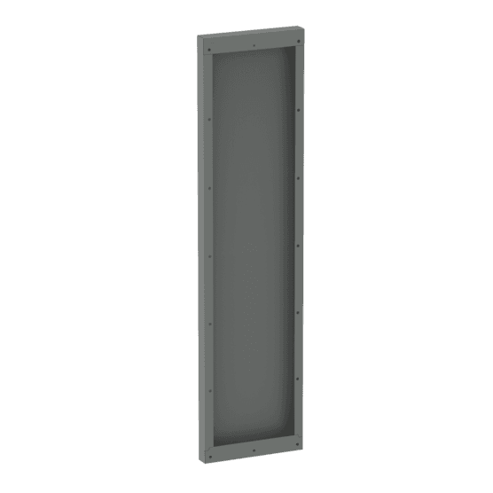 Hoffman AU8418EPT Universal Free-Stand Formed End Plate, 84.13x18.11x2.50, Gray, Steel Hoffman AU8418EPT Universal Free-Stand Formed End Plate, 84.13x18.11x2.50, Gray, Steel