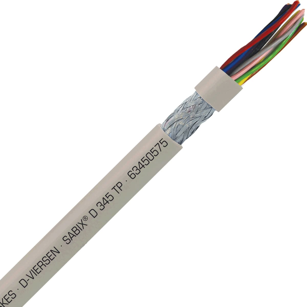 SAB 63450575 SABIX D 345 FRNC TP - 19 AWG/5pr, halogen-free flame retardant paired data cable, CE, RoHS SAB 63450575 SABIX D 345 FRNC TP - 19 AWG/5pr, halogen-free flame retardant paired data cable, CE, RoHS