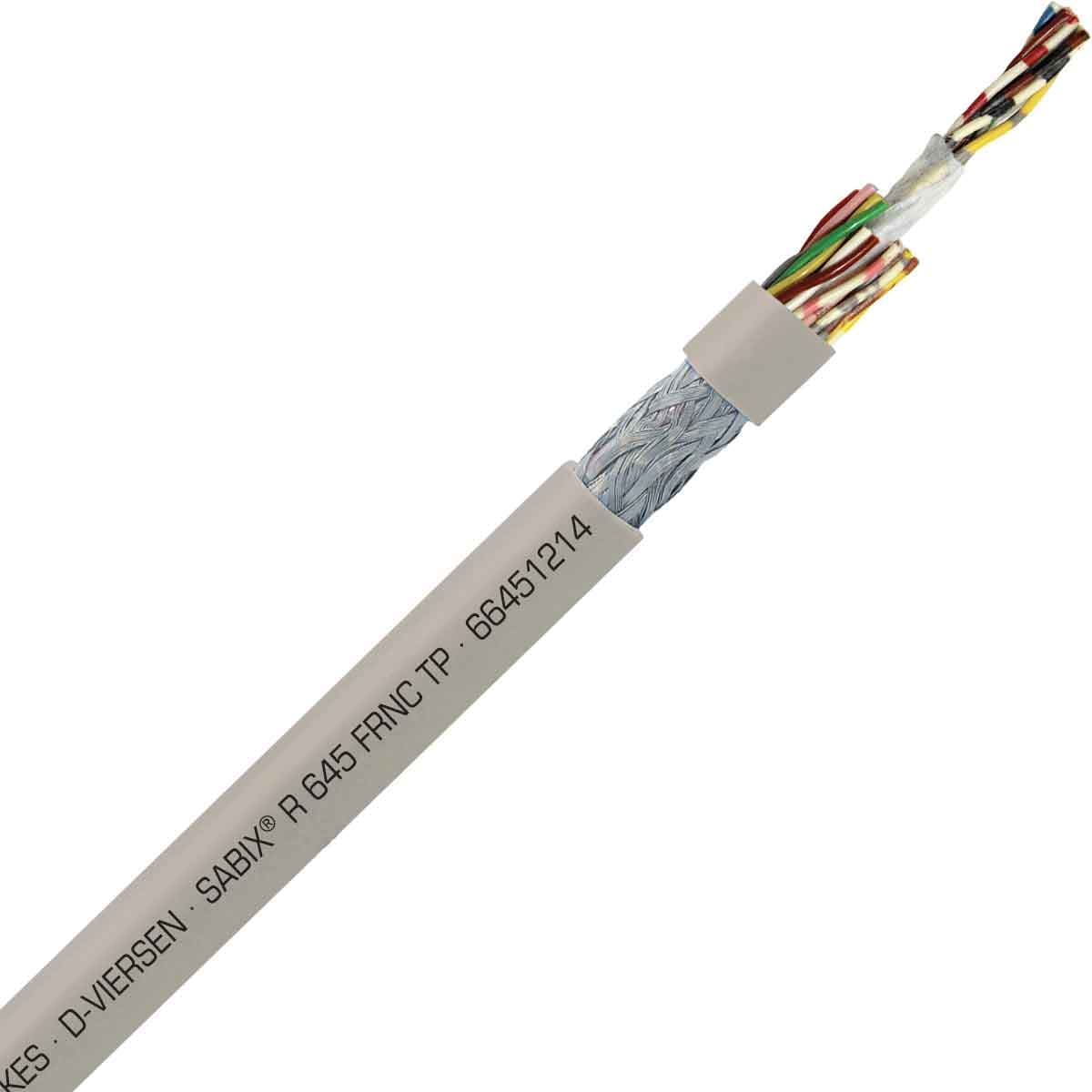 SAB 66451214 SABIX R 645 FRNC TP - 26 AWG/12pr, paired shielded halogen-free flame retardant rail data cable, CE, RoHS SAB 66451214 SABIX R 645 FRNC TP - 26 AWG/12pr, paired shielded halogen-free flame retardant rail data cable, CE, RoHS