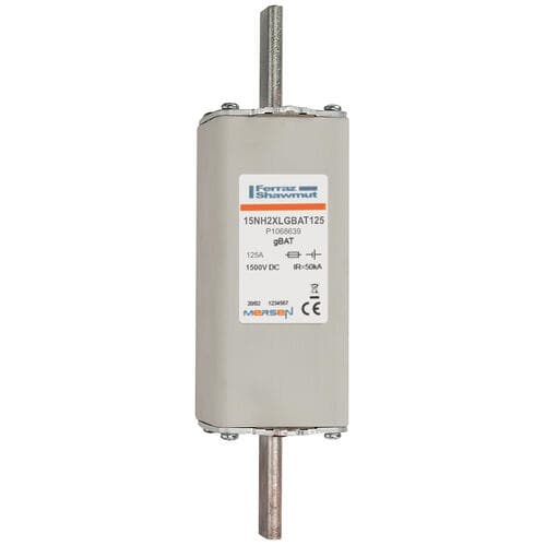 Mersen P1068639 NH-fuse-links gBAT 1500VDC plain blade 2 125A Mersen P1068639 NH-fuse-links gBAT 1500VDC plain blade 2 125A