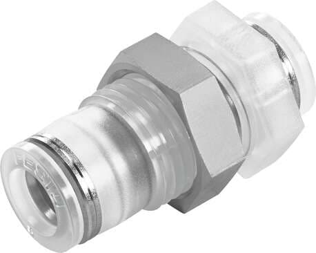 Festo 133103 push-in bulkhead connector NPQP-H-Q10-E-FD Size: Standard, Nominal size: 7,1 mm, Container size: 1, Design structure: Push/pull principle, Temperature dependent operating pressure: -0,95 - 10 bar Festo 133103 push-in bulkhead connector NPQP-H-Q10-E-FD Size: Standard, Nominal size: 7,1 mm, Container size: 1, Design structure: Push/pull principle, Temperature dependent operating pressure: -0,95 - 10 bar