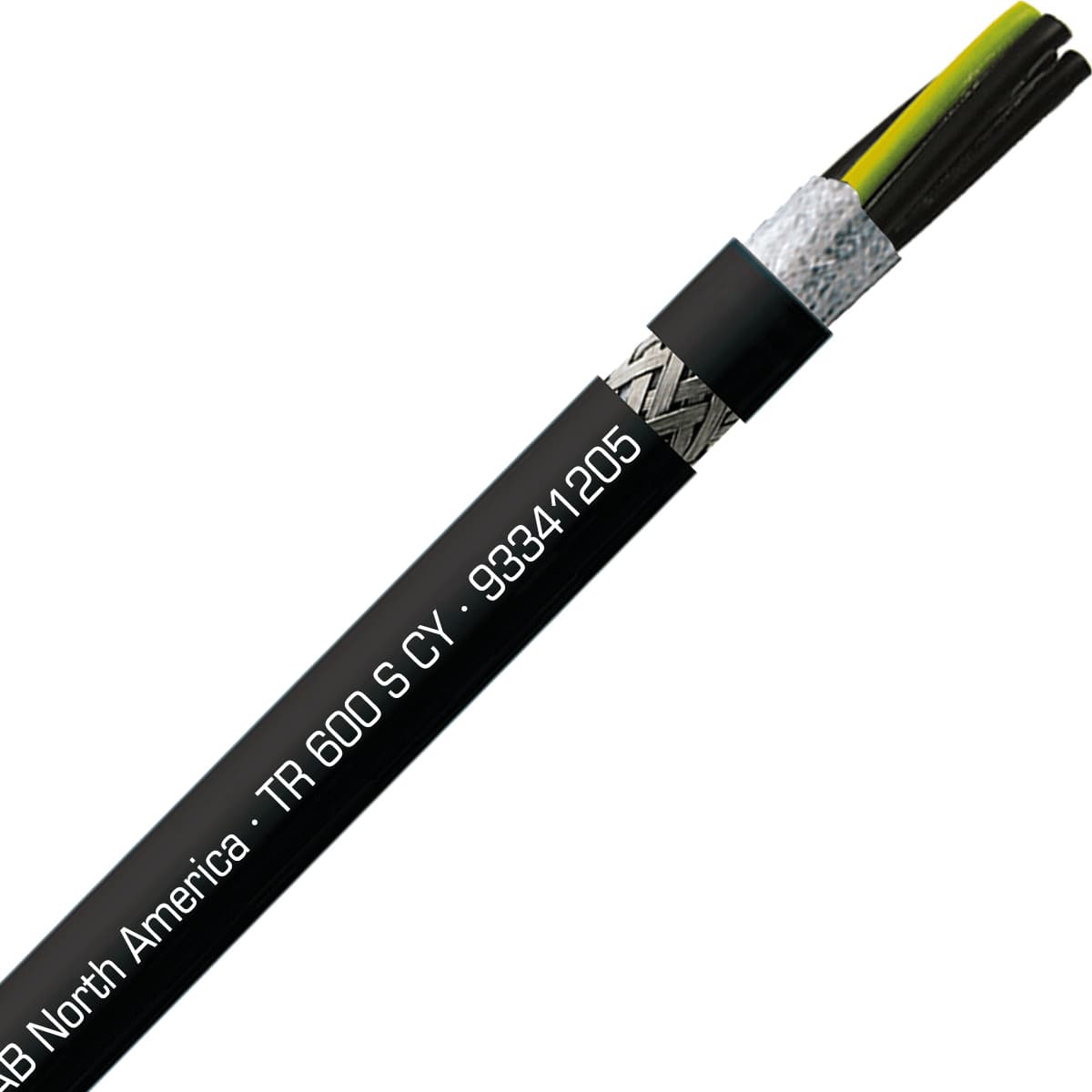 SAB 93341205 TR 600 S CY - 12 AWG/5c, shielded oil resistant flexible exposed run tray cable,UL, CSA, WTTC, CE RoHS SAB 93341205 TR 600 S CY - 12 AWG/5c, shielded oil resistant flexible exposed run tray cable,UL, CSA, WTTC, CE RoHS