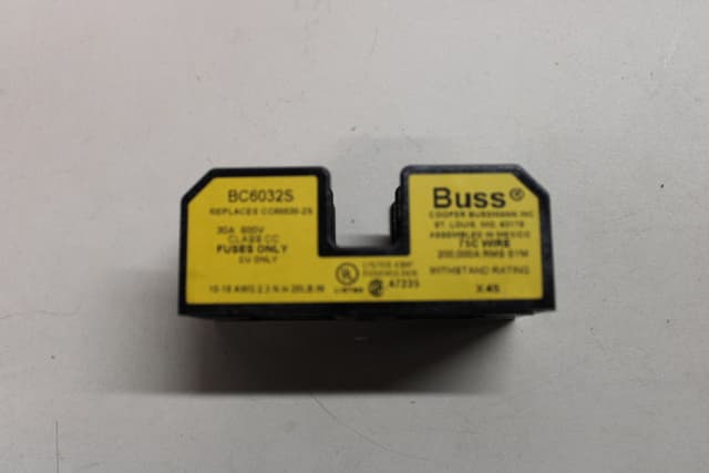 BC6032S Part Image. Manufactured by Cooper Bussmann.