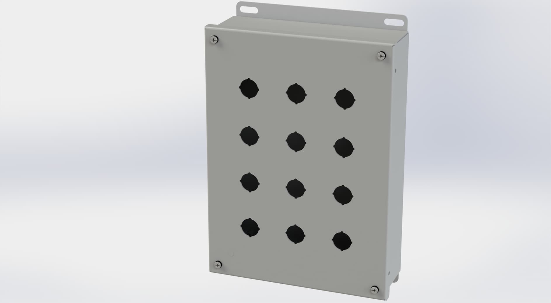 Saginaw Control SCE-12PBI PB Enclosure, Height:11.75", Width:8.50", Depth:3.00", ANSI-61 gray powder coat inside and out. Saginaw Control SCE-12PBI PB Enclosure, Height:11.75", Width:8.50", Depth:3.00", ANSI-61 gray powder coat inside and out.