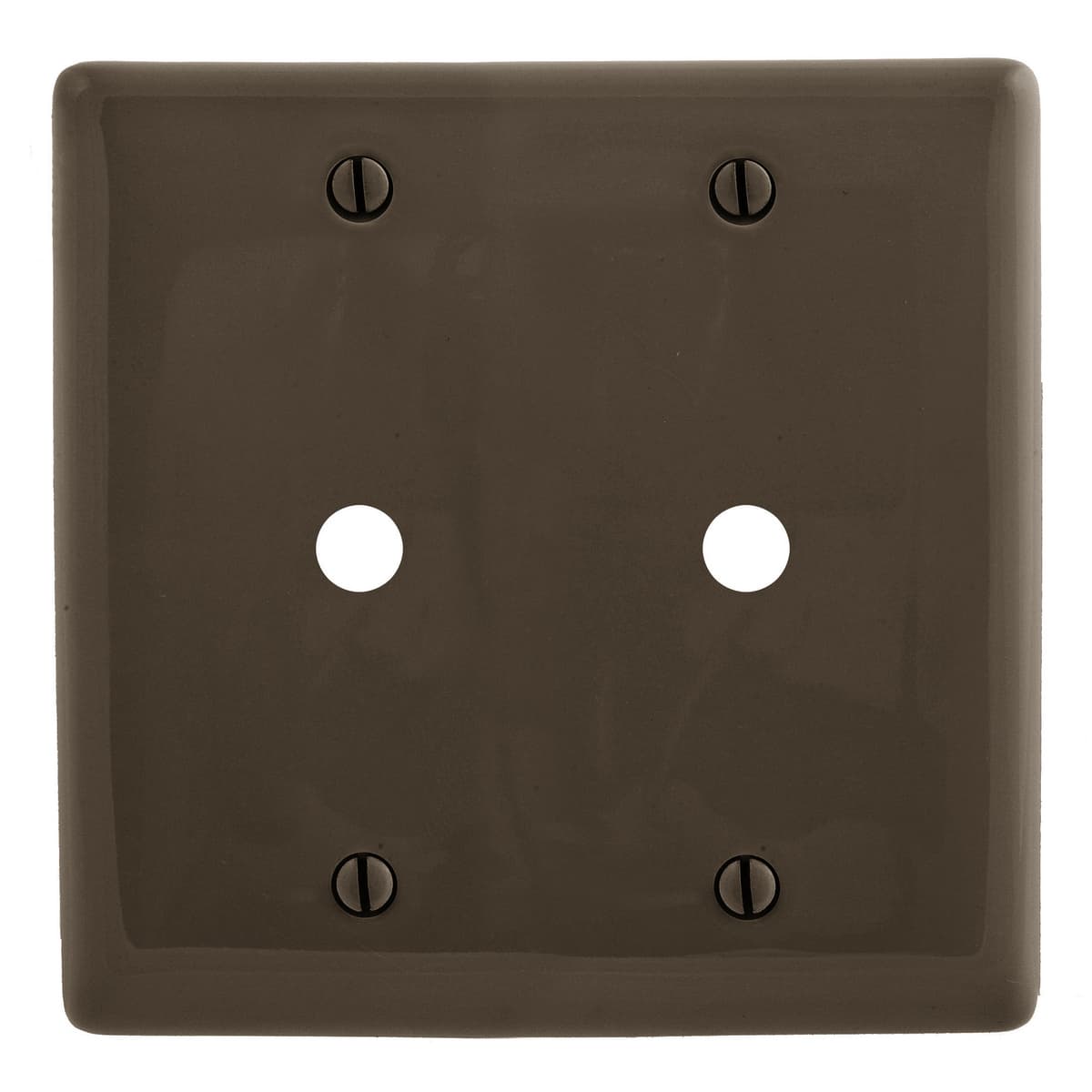 Hubbell NP21 Wallplates, Nylon, 2-Gang, 2) .406" Opening, Brown ; Reinforcement ribs for extra strength ; High-impact, self-extinguishing nylon material ; Captive screw feature holds mounting screw in place ; Standard Size is 1/8" larger to give you extra coverage to Hubbell NP21 Wallplates, Nylon, 2-Gang, 2) .406" Opening, Brown ; Reinforcement ribs for extra strength ; High-impact, self-extinguishing nylon material ; Captive screw feature holds mounting screw in place ; Standard Size is 1/8" larger to give you extra coverage to