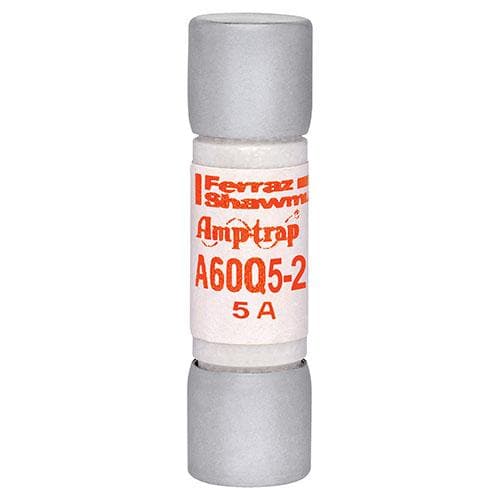Mersen A60Q5-2 A60Q5-2 Mersen - High Speed Fuse Amp-Trap® A60Q 600VAC 600VDC 5A Ferrule Mersen A60Q5-2 A60Q5-2 Mersen - High Speed Fuse Amp-Trap® A60Q 600VAC 600VDC 5A Ferrule