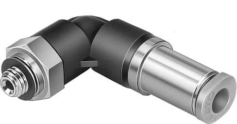 Festo 153294 self-sealing push-in L-fitting QSKL-M5-4 360° orientable, male thread with external hexagon. Size: Standard, Nominal size: 1,4 mm, Approved tubing type: (* PAN-, * PAN-MF-, * PAN-R-, * PAN-V0-, * PEN-, * PFAN-, * PLN-, * PTFEN-, * PUN-, * PUN-CM-, * PUN-D Festo 153294 self-sealing push-in L-fitting QSKL-M5-4 360° orientable, male thread with external hexagon. Size: Standard, Nominal size: 1,4 mm, Approved tubing type: (* PAN-, * PAN-MF-, * PAN-R-, * PAN-V0-, * PEN-, * PFAN-, * PLN-, * PTFEN-, * PUN-, * PUN-CM-, * PUN-D
