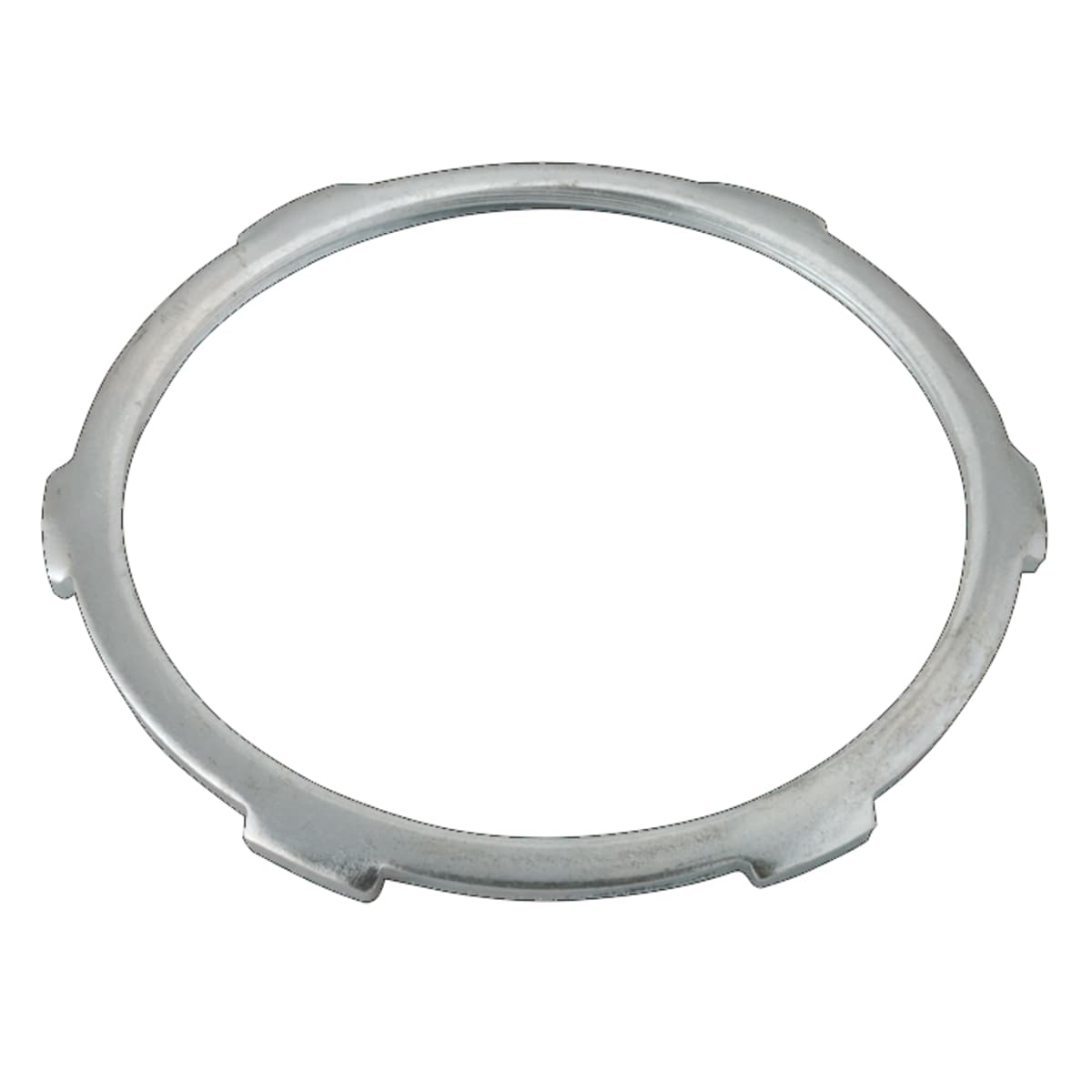 Hubbell 1220 6 in. Rigid/IMC Locknut ; All steel construction ensures mechanical protection for the raceway ; Zinc-electroplated for added corrosion protection ; For use in dry locations ; Not UL Listed ; Available in trade sizes 1/2 in. through 6 in. ; Secure thread Hubbell 1220 6 in. Rigid/IMC Locknut ; All steel construction ensures mechanical protection for the raceway ; Zinc-electroplated for added corrosion protection ; For use in dry locations ; Not UL Listed ; Available in trade sizes 1/2 in. through 6 in. ; Secure thread